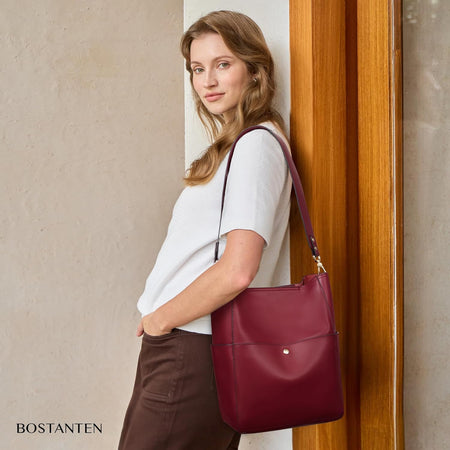 Valentines Day Women'S Leather Designer Handbags Tote Purses Shoulder Bucket Bags