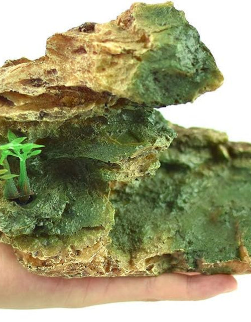 Load image into Gallery viewer, Reptile Small Hide, Turtles Hide Cage, Artificial Plant Rock, Humidified Habitat Decoration
